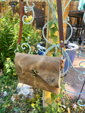 ~The Journey Clutch~-Leather Clutch Purse-~KicKassie'sKreations~ Nature Inspired Jewelry Designs and Leather-Light brown bison-~KicKassie's Kreations~ Nature Inspired Jewelry Designs and Leather