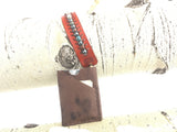~The Tranquility Leather Band~-Handmade Jewelry, Bracelet-KicKassiesKreations-~KicKassie's Kreations~ Nature Inspired Jewelry Designs and Leather