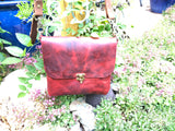 ~The Periwinkle Purse~-Leathe purse-~KicKassie'sKreations~ Nature Inspired Jewelry Designs and Leather-~KicKassie's Kreations~ Nature Inspired Jewelry Designs and Leather