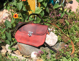 ~The Journey Clutch~-Leather Clutch Purse-~KicKassie'sKreations~ Nature Inspired Jewelry Designs and Leather-Rose Harvest with strap-~KicKassie's Kreations~ Nature Inspired Jewelry Designs and Leather