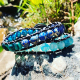 Beyond the Blue-Handmade Jewelry, Bracelet-KicKassie'sKreations-~KicKassie's Kreations~ Nature Inspired Jewelry Designs and Leather