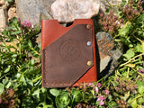 ~Wanderer Wallet~-Leather Wallet-KicKassie'sKreations -Tan Bridle With Black Back-~KicKassie's Kreations~ Nature Inspired Jewelry Designs and Leather