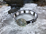 Winter Wanderings Bracelet-Handmade Jewelry, Bracelet-KicKassiesKreations-~KicKassie's Kreations~ Nature Inspired Jewelry Designs and Leather