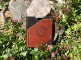 ~Wanderer Wallet~-Leather Wallet-KicKassie'sKreations -Black With Tan Bridle Back-~KicKassie's Kreations~ Nature Inspired Jewelry Designs and Leather