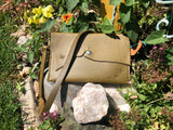 ~The Journey Clutch~-Leather Clutch Purse-~KicKassie'sKreations~ Nature Inspired Jewelry Designs and Leather-Olive with Strap-~KicKassie's Kreations~ Nature Inspired Jewelry Designs and Leather