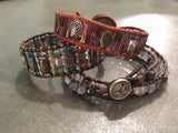 Flower Fairy Bracelet-Handmade Jewelry, Bracelet-KicKassiesKreations-~KicKassie's Kreations~ Nature Inspired Jewelry Designs and Leather