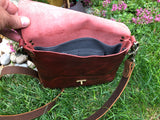 ~The Periwinkle Purse~-Leathe purse-~KicKassie'sKreations~ Nature Inspired Jewelry Designs and Leather-~KicKassie's Kreations~ Nature Inspired Jewelry Designs and Leather