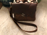 ~The Periwinkle Purse~-Leathe purse-~KicKassie'sKreations~ Nature Inspired Jewelry Designs and Leather-~KicKassie's Kreations~ Nature Inspired Jewelry Designs and Leather