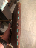 ~The Periwinkle Purse~-Leathe purse-~KicKassie'sKreations~ Nature Inspired Jewelry Designs and Leather-~KicKassie's Kreations~ Nature Inspired Jewelry Designs and Leather