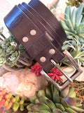 ~The Stillwater Custom Belt~-Leather Belt-KicKassie's Kreations-Veg-Tan Black 8-9 oz-~KicKassie's Kreations~ Nature Inspired Jewelry Designs and Leather