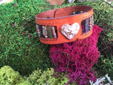 Wild Heart-Handmade Jewelry, Leather Bracelet-~KicKassie'sKreations~ Nature Inspired Jewelry Designs and Leather-~KicKassie's Kreations~ Nature Inspired Jewelry Designs and Leather