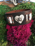 Wild Heart-Handmade Jewelry, Leather Bracelet-~KicKassie'sKreations~ Nature Inspired Jewelry Designs and Leather-~KicKassie's Kreations~ Nature Inspired Jewelry Designs and Leather