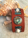 Calls of the Sea-Handmade Jewelry, Bracelet-~KicKassie'sKreations~ Nature Inspired Jewelry Designs and Leather-~KicKassie's Kreations~ Nature Inspired Jewelry Designs and Leather
