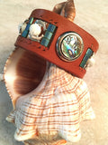 Calls of the Sea-Handmade Jewelry, Bracelet-~KicKassie'sKreations~ Nature Inspired Jewelry Designs and Leather-~KicKassie's Kreations~ Nature Inspired Jewelry Designs and Leather