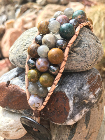 Low Tide-Handmade Jewelry, Bracelet-~KicKassie'sKreations~ Nature Inspired Jewelry Designs and Leather-~KicKassie's Kreations~ Nature Inspired Jewelry Designs and Leather