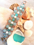 Beach Kiss Single-Band-Handmade Jewelry, Bracelet-~KicKassie'sKreations~ Nature Inspired Jewelry Designs and Leather-~KicKassie's Kreations~ Nature Inspired Jewelry Designs and Leather