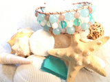 Beach Kiss Single-Band-Handmade Jewelry, Bracelet-~KicKassie'sKreations~ Nature Inspired Jewelry Designs and Leather-~KicKassie's Kreations~ Nature Inspired Jewelry Designs and Leather
