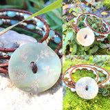 Hope Bracelet double wrap-Handmade Jewelry, Bracelet-KicKassiesKreations-~KicKassie's Kreations~ Nature Inspired Jewelry Designs and Leather