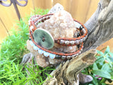 Nature's Luster-Handmade Jewelry, Bracelet-KicKassiesKreations-~KicKassie's Kreations~ Nature Inspired Jewelry Designs and Leather