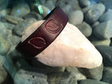 ~Tales of the Leaf Leather Single Band~-Handmade Jewelry, Bracelet-KicKassie'sKreations-~KicKassie's Kreations~ Nature Inspired Jewelry Designs and Leather