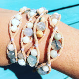 Big Wave Bracelet-Handmade Jewelry, Bracelet-KicKassiesKreations-~KicKassie's Kreations~ Nature Inspired Jewelry Designs and Leather