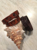 ~Wanderlust Leather Band Double Wrap ~-Handmade Jewelry, Bracelet-KicKassie'sKreations-~KicKassie's Kreations~ Nature Inspired Jewelry Designs and Leather