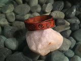 ~Wanderlust Leather Band Double Wrap ~-Handmade Jewelry, Bracelet-KicKassie'sKreations-~KicKassie's Kreations~ Nature Inspired Jewelry Designs and Leather