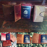 ~The Adventurer Passport Wallet~-Leather Wallet-KicKassie'sKreations-~KicKassie's Kreations~ Nature Inspired Jewelry Designs and Leather