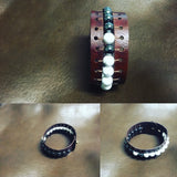 ~The Inner Peace Leather Band~-Handmade Jewelry, Bracelet-KicKassiesKreations-~KicKassie's Kreations~ Nature Inspired Jewelry Designs and Leather