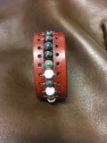 ~The Tranquility Leather Band~-Handmade Jewelry, Bracelet-KicKassiesKreations-~KicKassie's Kreations~ Nature Inspired Jewelry Designs and Leather