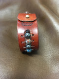 ~The Tranquility Leather Band~-Handmade Jewelry, Bracelet-KicKassiesKreations-~KicKassie's Kreations~ Nature Inspired Jewelry Designs and Leather