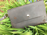 ~The Journey Clutch~-Leather Clutch Purse-~KicKassie'sKreations~ Nature Inspired Jewelry Designs and Leather-Black-~KicKassie's Kreations~ Nature Inspired Jewelry Designs and Leather