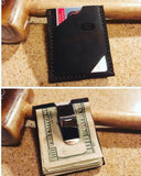 ~The Rambler Money Clip Wallet~-Leather Wallet-KicKassie'sKreations-Black-~KicKassie's Kreations~ Nature Inspired Jewelry Designs and Leather