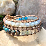 Creation of Summer-Handmade Jewelry, Bracelet-KicKassie'sKreations-~KicKassie's Kreations~ Nature Inspired Jewelry Designs and Leather