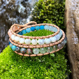 Creation of Summer-Handmade Jewelry, Bracelet-KicKassie'sKreations-~KicKassie's Kreations~ Nature Inspired Jewelry Designs and Leather