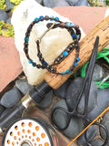 The Fishing Hole Double Wrap-Handmade Jewelry, Bracelet-KicKassiesKreations-~KicKassie's Kreations~ Nature Inspired Jewelry Designs and Leather