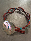 Blue Spruce-Handmade Jewelry, Bracelet-KicKassiesKreations-~KicKassie's Kreations~ Nature Inspired Jewelry Designs and Leather