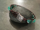 Greens of Life-Handmade Jewelry, Bracelet-KicKassiesKreations-~KicKassie's Kreations~ Nature Inspired Jewelry Designs and Leather