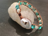 Bora Bora Bracelet-Handmade Jewelry, Bracelet-KicKassiesKreations-~KicKassie's Kreations~ Nature Inspired Jewelry Designs and Leather