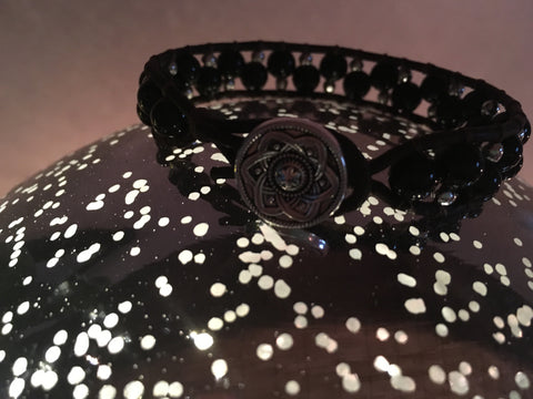 Starry Night Bracelet-Handmade Jewelry, Bracelet-KicKassiesKreations-~KicKassie's Kreations~ Nature Inspired Jewelry Designs and Leather