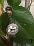 Wanderlust Bracelet Khaki Iris-Handmade Jewelry, Bracelet-KicKassiesKreations-~KicKassie's Kreations~ Nature Inspired Jewelry Designs and Leather