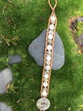 Howlite Hearts Bracelet-Handmade Jewelry, Bracelet-KicKassiesKreations-~KicKassie's Kreations~ Nature Inspired Jewelry Designs and Leather