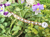 Howlite Hearts Bracelet-Handmade Jewelry, Bracelet-KicKassiesKreations-~KicKassie's Kreations~ Nature Inspired Jewelry Designs and Leather