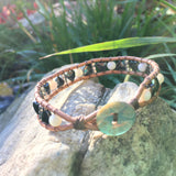 Hematite Hearts-Handmade Jewelry, Bracelet-KicKassiesKreations-~KicKassie's Kreations~ Nature Inspired Jewelry Designs and Leather