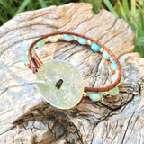 Hope Bracelet single-Handmade Jewelry, Bracelet-KicKassiesKreations-~KicKassie's Kreations~ Nature Inspired Jewelry Designs and Leather