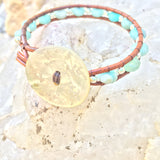 Hope Bracelet single-Handmade Jewelry, Bracelet-KicKassiesKreations-~KicKassie's Kreations~ Nature Inspired Jewelry Designs and Leather