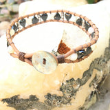 Hematite Hearts-Handmade Jewelry, Bracelet-KicKassiesKreations-~KicKassie's Kreations~ Nature Inspired Jewelry Designs and Leather