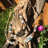 Be Still~ Necklace and Bracelet Set-Handmade Jewelry, Bracelet and Necklace-KicKassiesKreations-~KicKassie's Kreations~ Nature Inspired Jewelry Designs and Leather