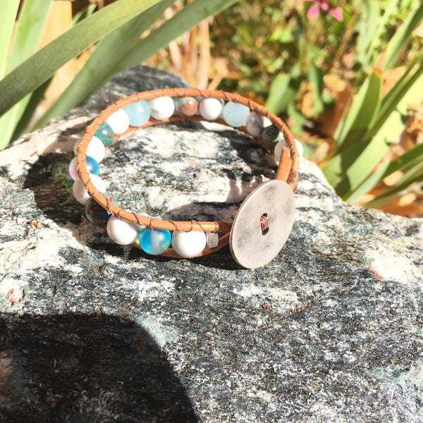 Be Still Bracelet-Handmade Jewelry, Bracelet-KicKassiesKreations-~KicKassie's Kreations~ Nature Inspired Jewelry Designs and Leather