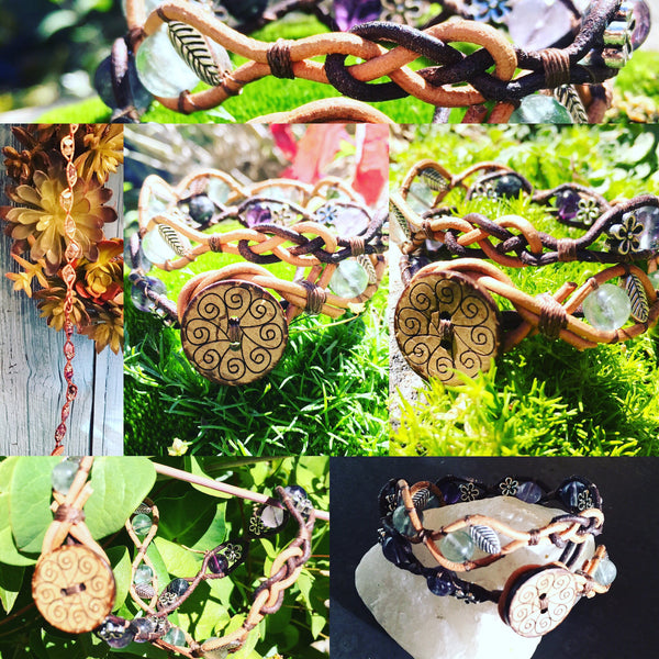 Branches of Life Bracelet-Handmade Jewelry, Bracelet-KicKassiesKreations-~KicKassie's Kreations~ Nature Inspired Jewelry Designs and Leather